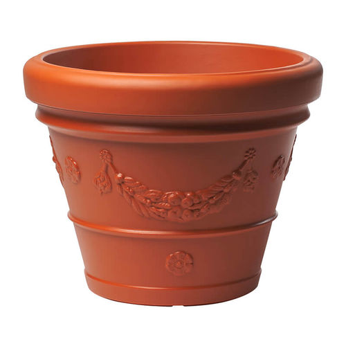 Clay plant pot - Idra - PASQUINI & BINI - plastic / round / home