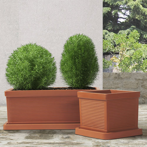 Rotomolded polyethylene planter - Millerighe - PASQUINI & BINI - rectangular / custom / contemporary