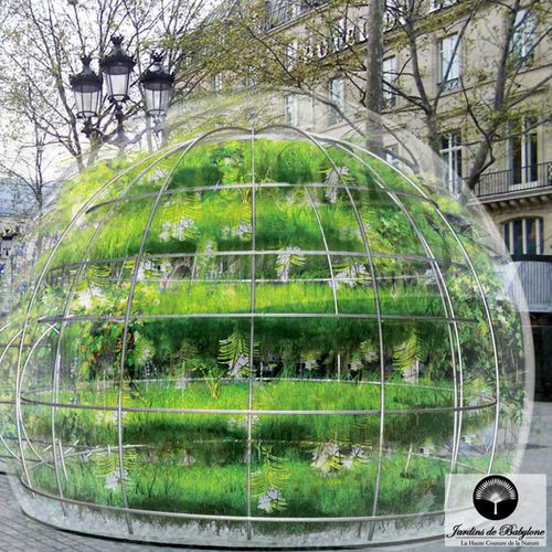 Commercial greenhouse - FOUR SYMBOLIC PLACES - Jardins de Babylone - botanical / gardening / single-span