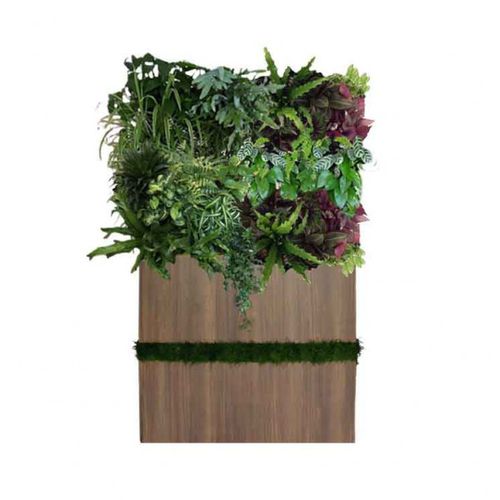 Wooden planter - QVD-202-17 / QVD-203-17 - green Habitat - custom / vertical / contemporary
