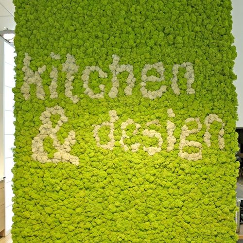 Preserved green wall LOGO Greenarea modularpanel / custom / tower