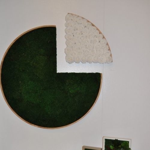 Preserved living frame - KARIM - LinfaDecor - moss / flower / indoor