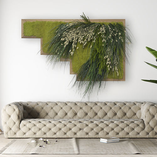 Preserved living frame - VALLEY - LinfaDecor - foliage / indoor / free-standing