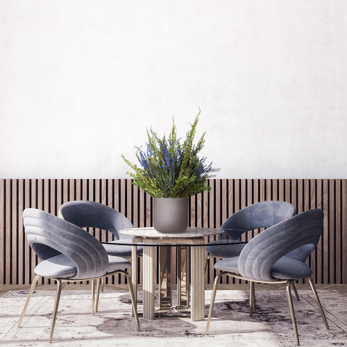 Concrete flower pot - MEDITERRANEAN - LinfaDecor - free-standing / round / home