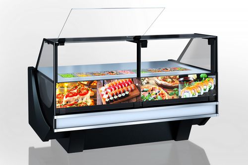 Counter refrigerated display case - MISSOURI COLD DIAMOND MC 126 - Hitline - for shop / for restaurant / with light