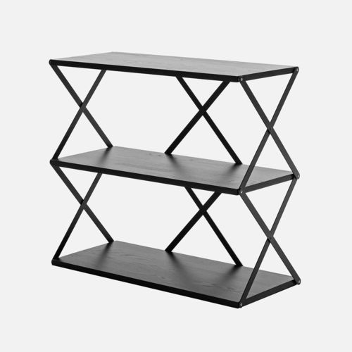 Contemporary shelf - LIFT 3 - hem - ash / metal