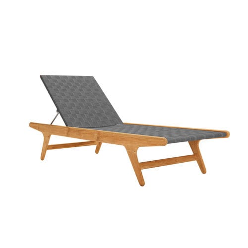 Contemporary sun lounger - JUUL SUNBED - applebee - wooden / garden / pool