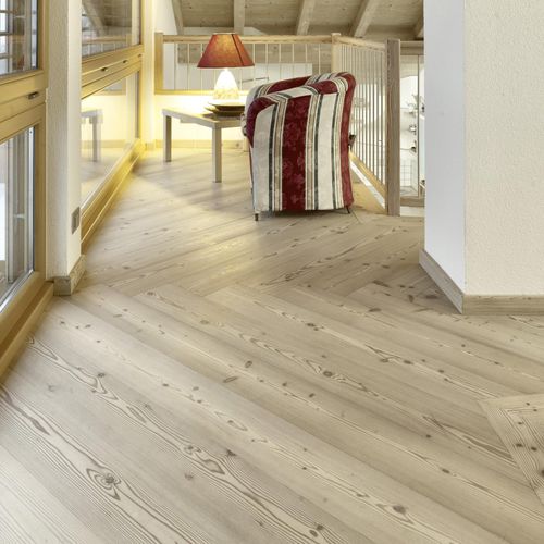 Engineered parquet floor - SANMARTINO - FIEMME 3000 - larch / oiled / brushed