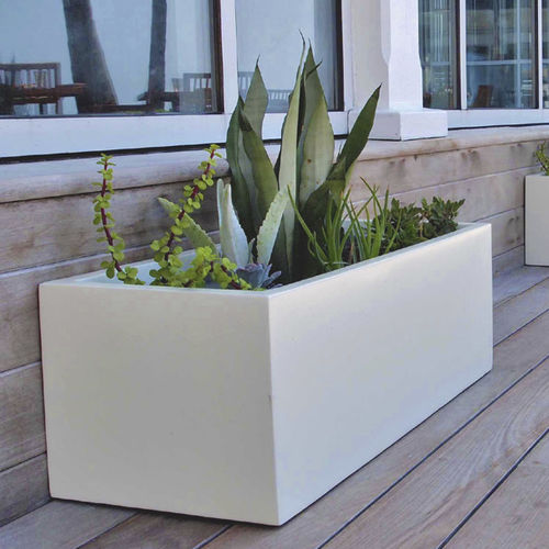 Fiberglass planter - KIEL 69013 - Jay Scotts Collection - rectangular / contemporary / outdoor