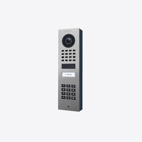 Surface-mount door station - D1101KV  - DoorBird - brushed stainless steel / residential / commercial