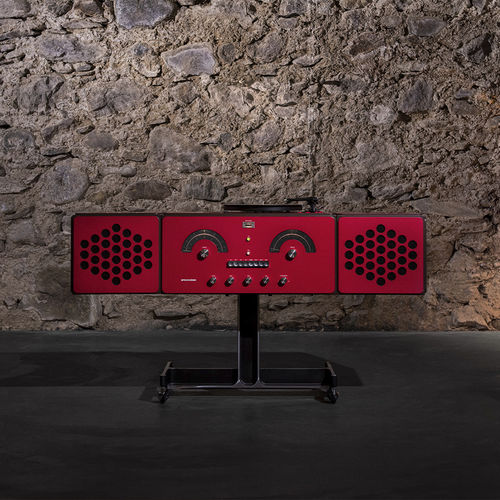 Manual turntable - RR226 FO-ST RED - brionvega - belt-driven / 45 / 33