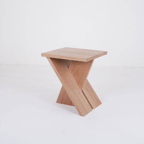Contemporary side table - SITIO - ATELIER DE TROUPE - oak / square / home