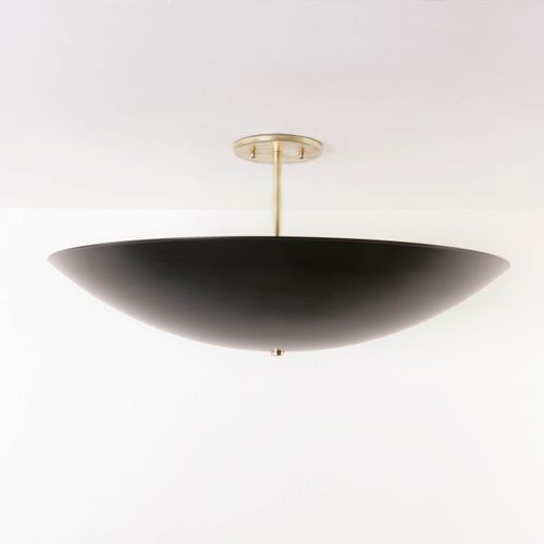 Pendant lamp - DOME - ATELIER DE TROUPE - aluminum / brass / contemporary