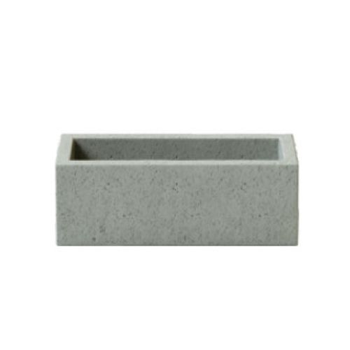 Concrete planter - FLOWERPOT PICCOLO - Slabb - Architectural Concrete - rectangular / contemporary / commercial