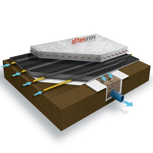 Non-woven drainage membrane - SOMTUBE FTB - Afitexinov - polypropylene / polyethylene / for filtration