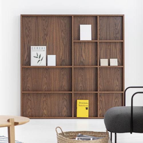 Wall-mounted shelf - ATLAS  - PORVENTURA - contemporary / oak / American walnut