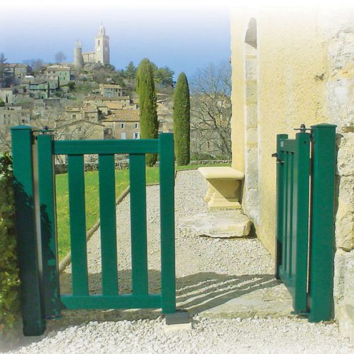 Thermo-lacquered aluminum garden gate - CABERNET - KSM PRODUCTION