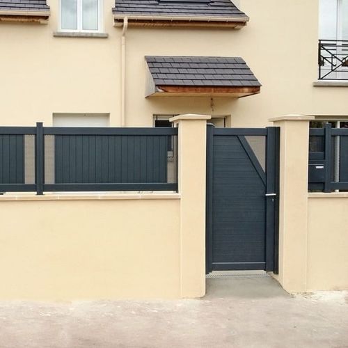 Thermo-lacquered aluminum garden gate - SOLANO - KSM PRODUCTION