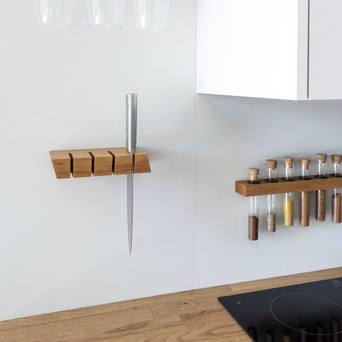 Oak knife block - W • Mini • oblique - 3S design