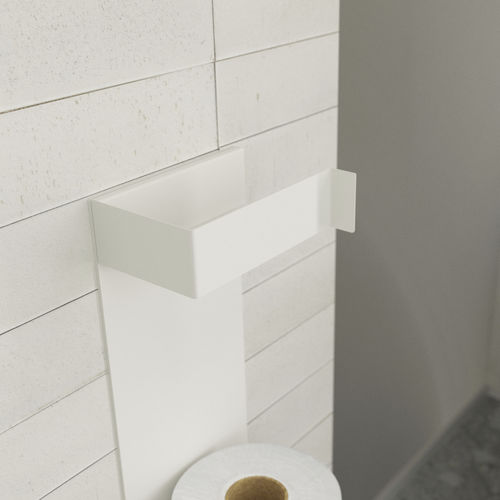 Wall-mounted toilet paper dispenser - S • basic - 3S design - steel / black / white