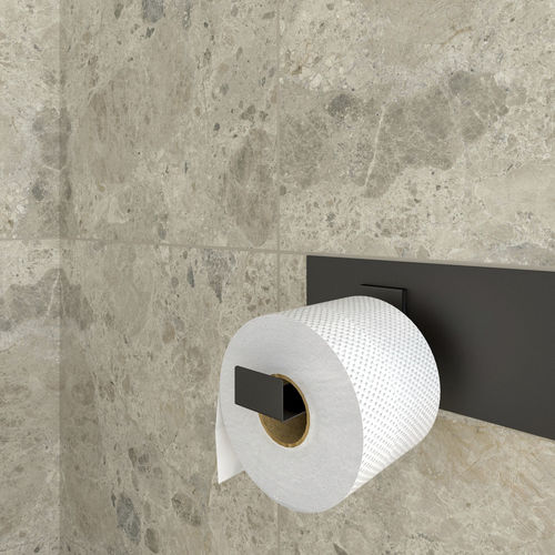 Wall-mounted toilet paper dispenser - C • basic - 3S design - steel / black / white