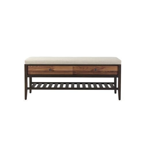 Contemporary bed bench - HAYDEN - West Furniture - walnut