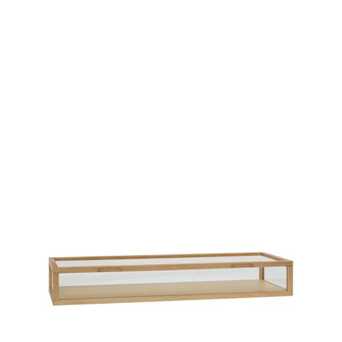 Contemporary display case - View - Hübsch A/S - countertop / glass / oak