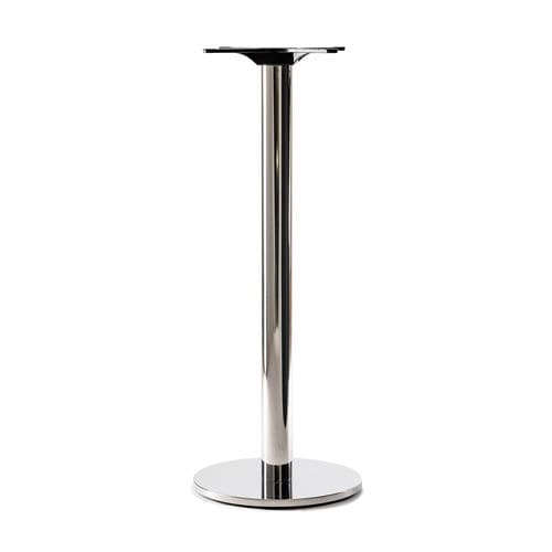Stainless steel table base - A 09 - Mebella Beata Kotowska - contemporary / for high bar tables / commercial
