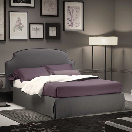 Double bed - ERMES - Noi della Notte srl - traditional / upholstered / with headboard