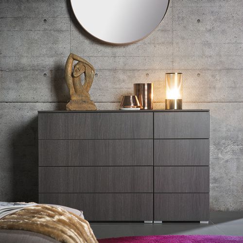 Contemporary chest of drawers - NIGHT  - Noteborn BV - lacquered wood / not specified / gray