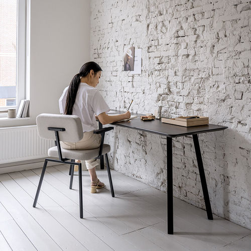 Free-standing desk - Studio H&K B.V. - classic / oak / HPL