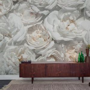 Contemporary wallpaper - MADAME PLANTIER - Mr Perswall - floral / wallpaper look / white