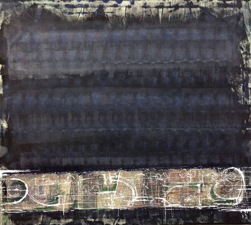 Acrylic decorative painting - Rigoni Deep RIGONI SERIES - San Polo Art Gallery | Contemporary Art & Design i - canvas / abstract / for art galleries