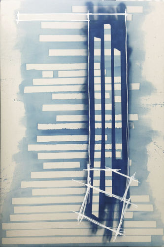 Acrylic decorative painting - Overlines 3 RIGONI SERIES - San Polo Art Gallery | Contemporary Art & Design i - combi / canvas / abstract