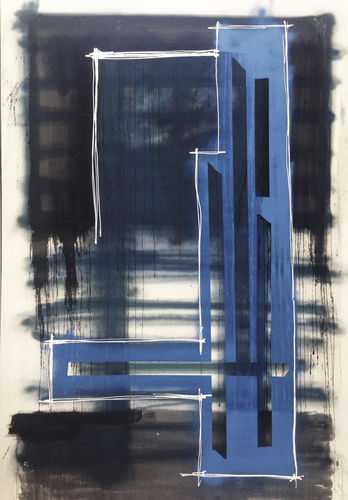 Acrylic decorative painting - Overline 1 RIGONI SERIES - San Polo Art Gallery | Contemporary Art & Design i - combi / canvas / abstract