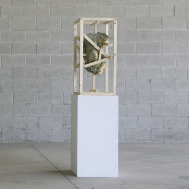 Wooden sculpture - Cage n° 8 – Testa di Apollo - San Polo Art Gallery | Contemporary Art & Design i - stone / composite material / outdoor