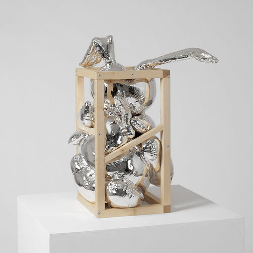Wooden sculpture - Cage n° 11 - Rabbit, 2022 - San Polo Art Gallery | Contemporary Art & Design i - composite / handmade / Made in Italy