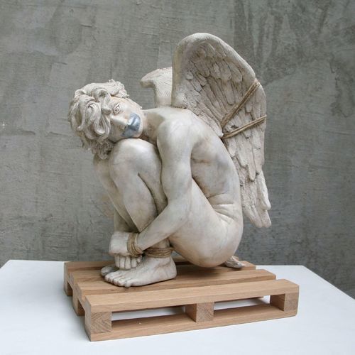 Wooden sculpture - Pallet n° 4, 2022 - San Polo Art Gallery | Contemporary Art & Design i - stone / composite / handmade