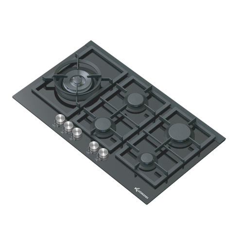 Vitroceramic cooktop - KT905SBGL - Klugmann Hausgeraete GmbH - gas / 5 burner / built-in