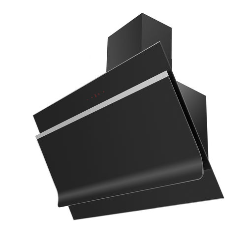 Wall-mounted range hood - OPTIMUS - Klugmann Hausgeraete GmbH - with built-in lighting / black