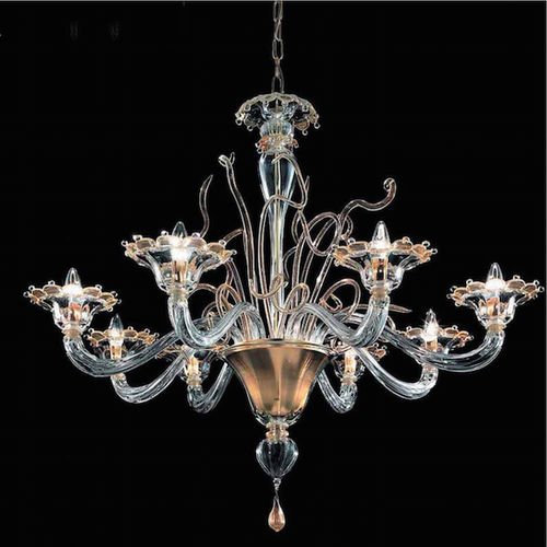 Traditional chandelier - DA VINCI - Magie di Murano - blown glass / Murano glass / commercial