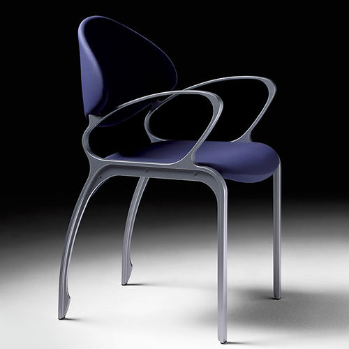 Contemporary chair - LEIRE - IMAT MOBILIARIO Y DISEÑO S.A. - indoor / polyurethane / aluminum base