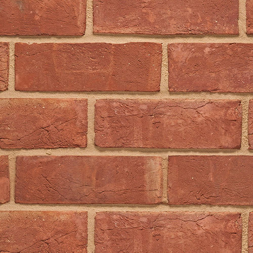 Wall brick - 3″ ELIZABETHAN - Imperial Handmade brick - solid / red / handmade