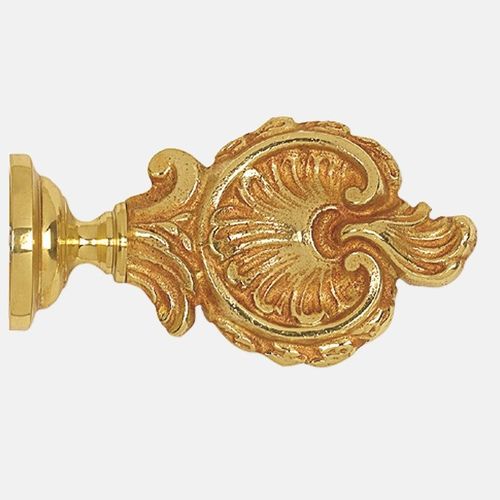 Brass curtain rod - LOUIS XV FLEUR - BOULET