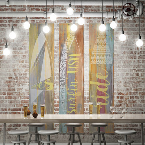 Cover decorative panel - WOOD FLUO SURF - GROSFILLEX - wall-mounted / for kitchen / for wet rooms