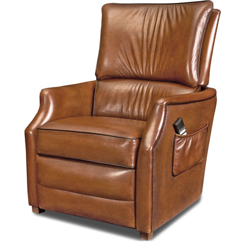 Contemporary relaxing armchair - TESSA  - Bendic International - leather / reclining / with footrest