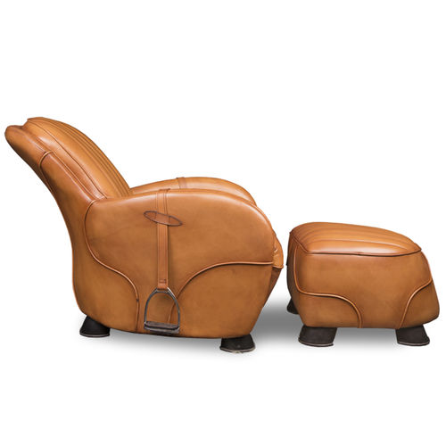 Traditional armchair RIDING Bendic International leather / with