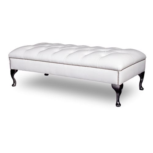 Chesterfield upholstered bench - COUNTRY - Bendic International - leather / wooden / for hotel