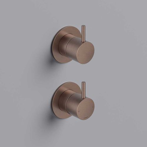 Double-handle shower mixer tap - CB129 - hotbath - built-in / mechanical / brass