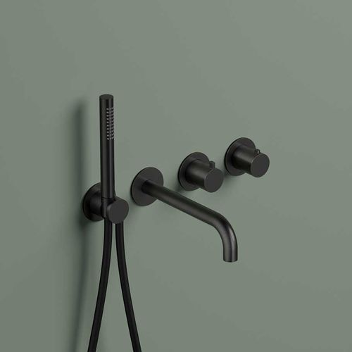 Bathtub mixer tap - AC072 - hotbath - wall-mounted / built-in / thermostatic